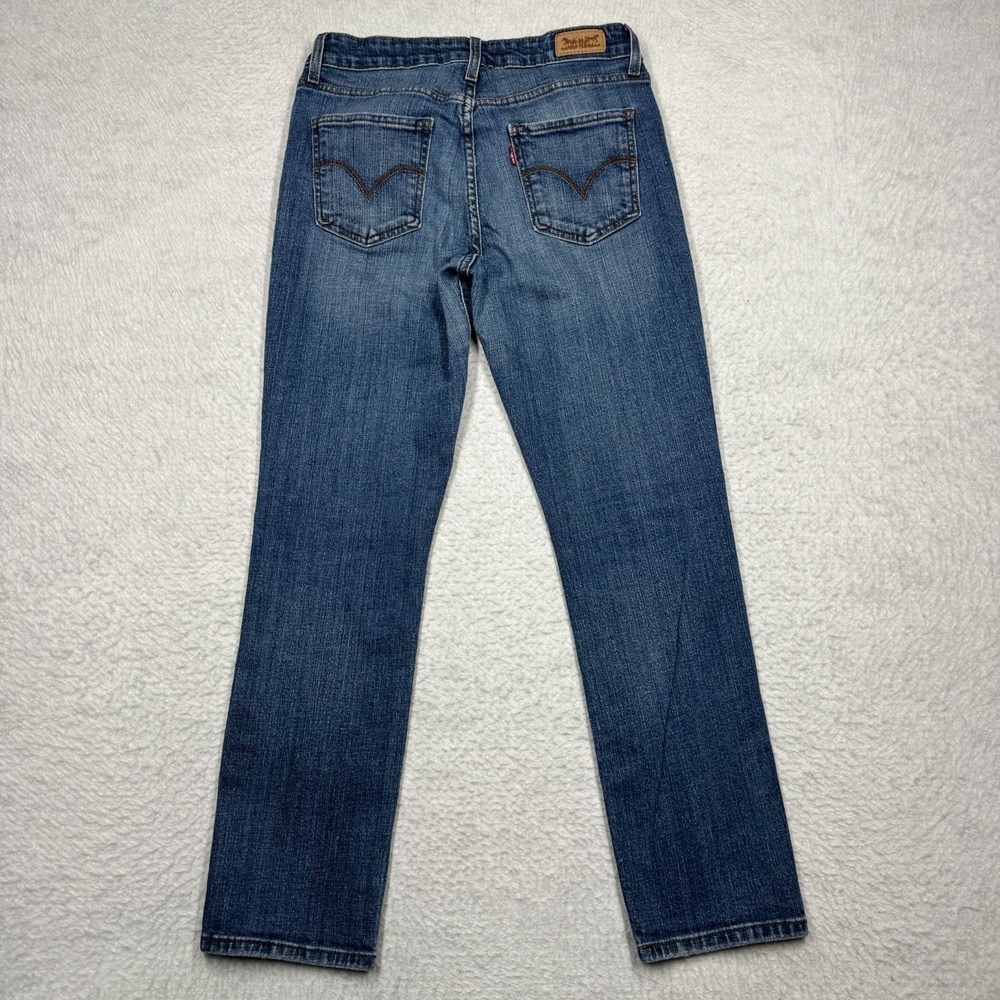 Levi Strauss Blue Denim Classic Mid-Rise Skinny Jeans Denim Pants Women's Size 8 - Picture 11 of 14